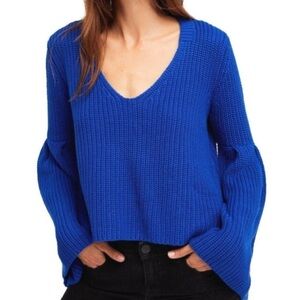 FREE PEOPLE Damsel Chunky bell Pullover Sweater